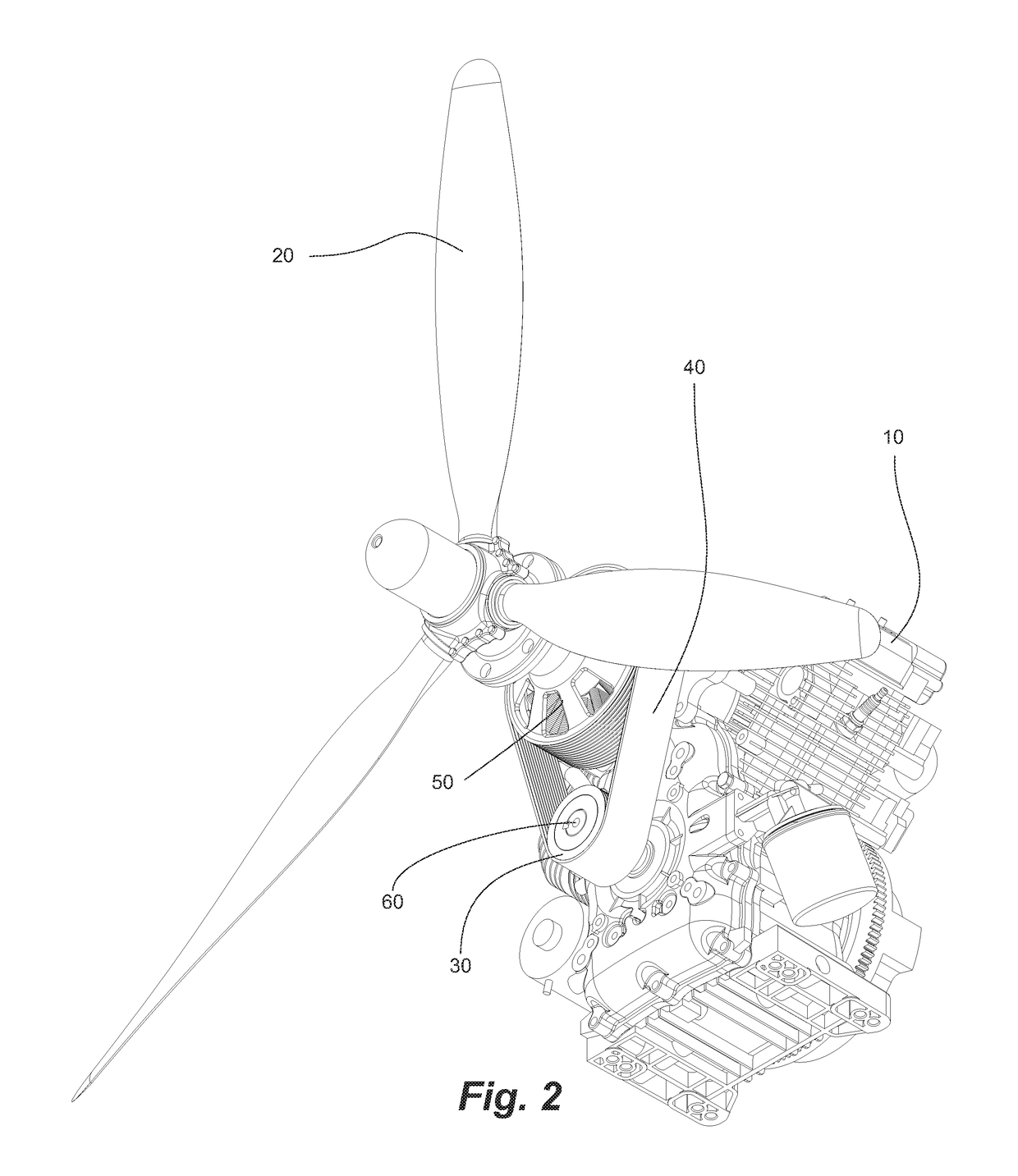 Parallel hybrid-electric aircraft engine