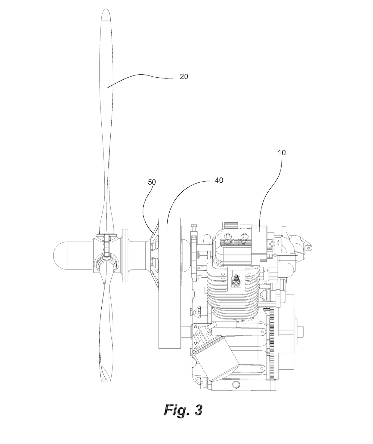 Parallel hybrid-electric aircraft engine