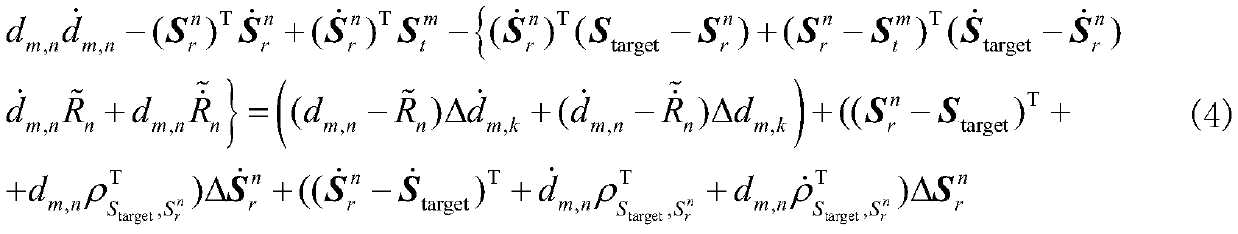 Multi-station and multiple-external-radiation-source radar moving target positioning method under receiving station position error