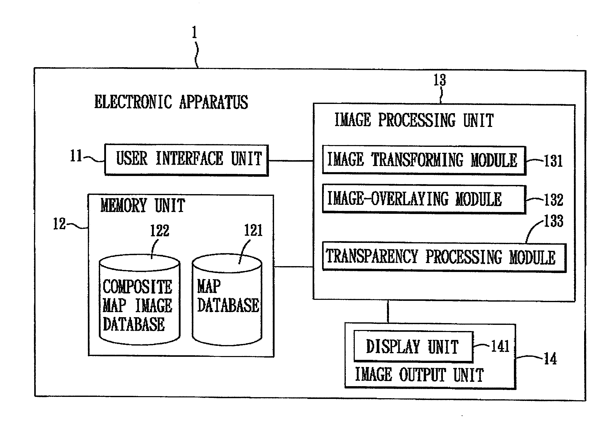 Method for generating a customized composite map image and electronic apparatus for implementing the same