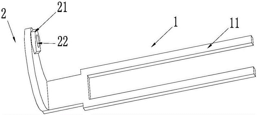 Square clamping piece positioning bracket