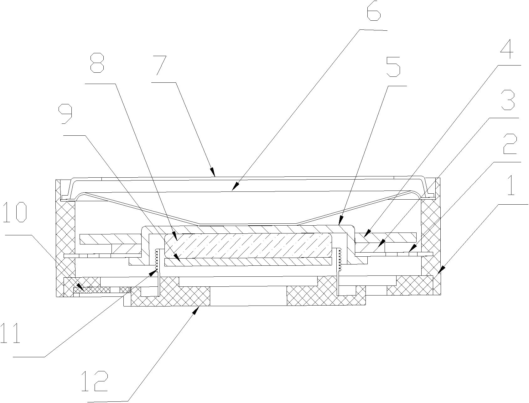 Moving iron type low frequency acoustic generator