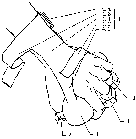 Novel restrain gloves