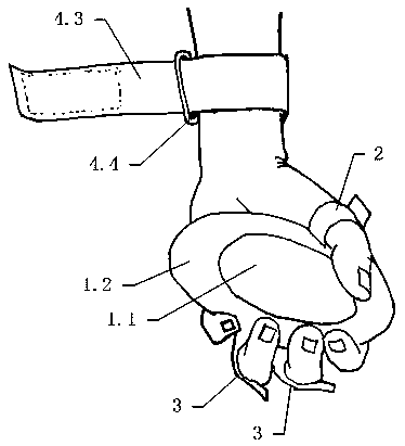 Novel restrain gloves