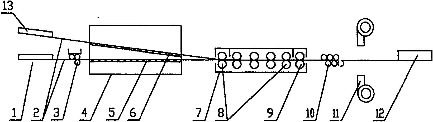 Compound damping steel plate making process and apparatus