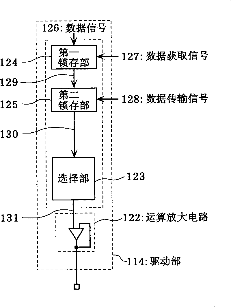 Operational amplifier circuit and display apparatus