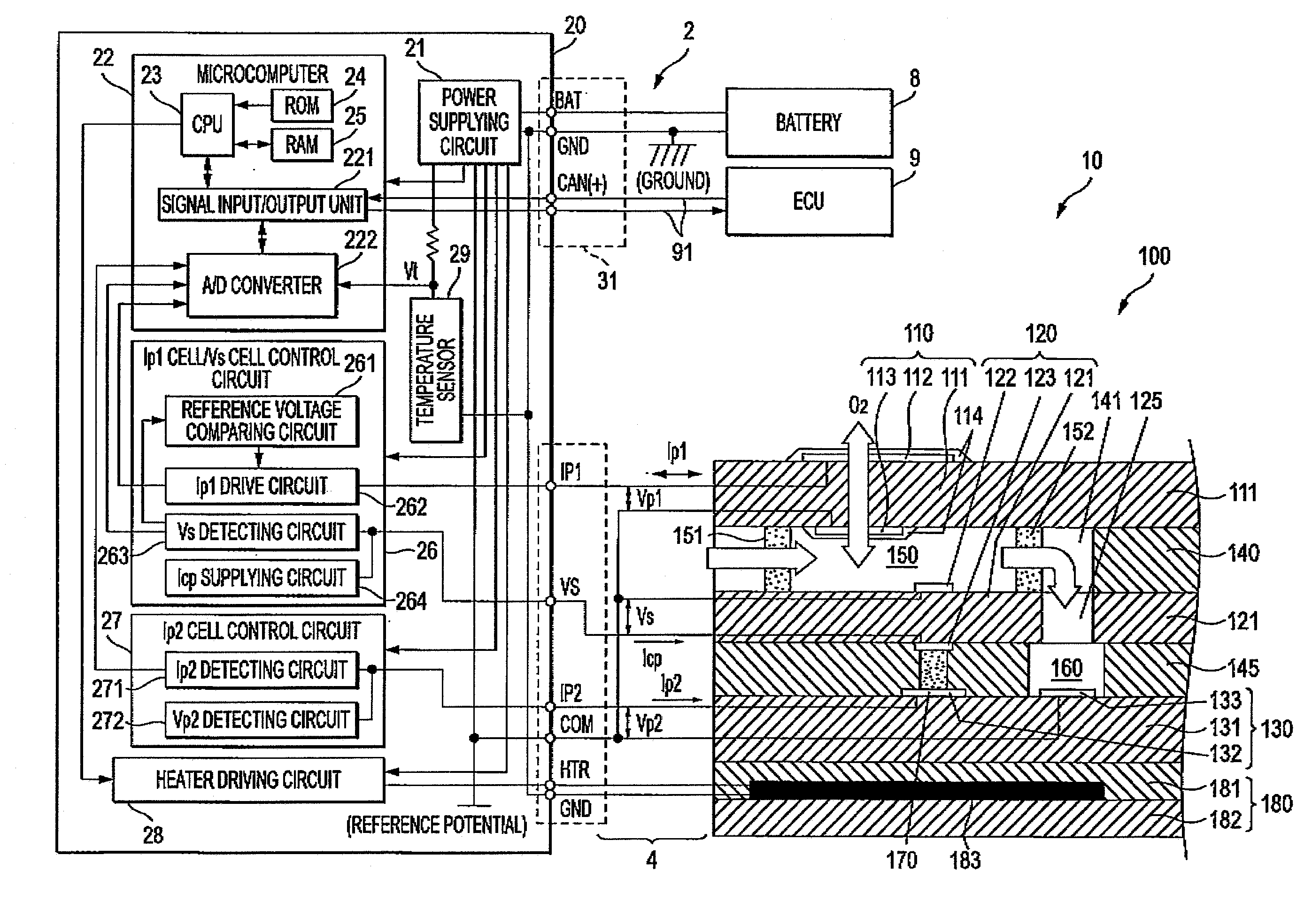 Sensor control device