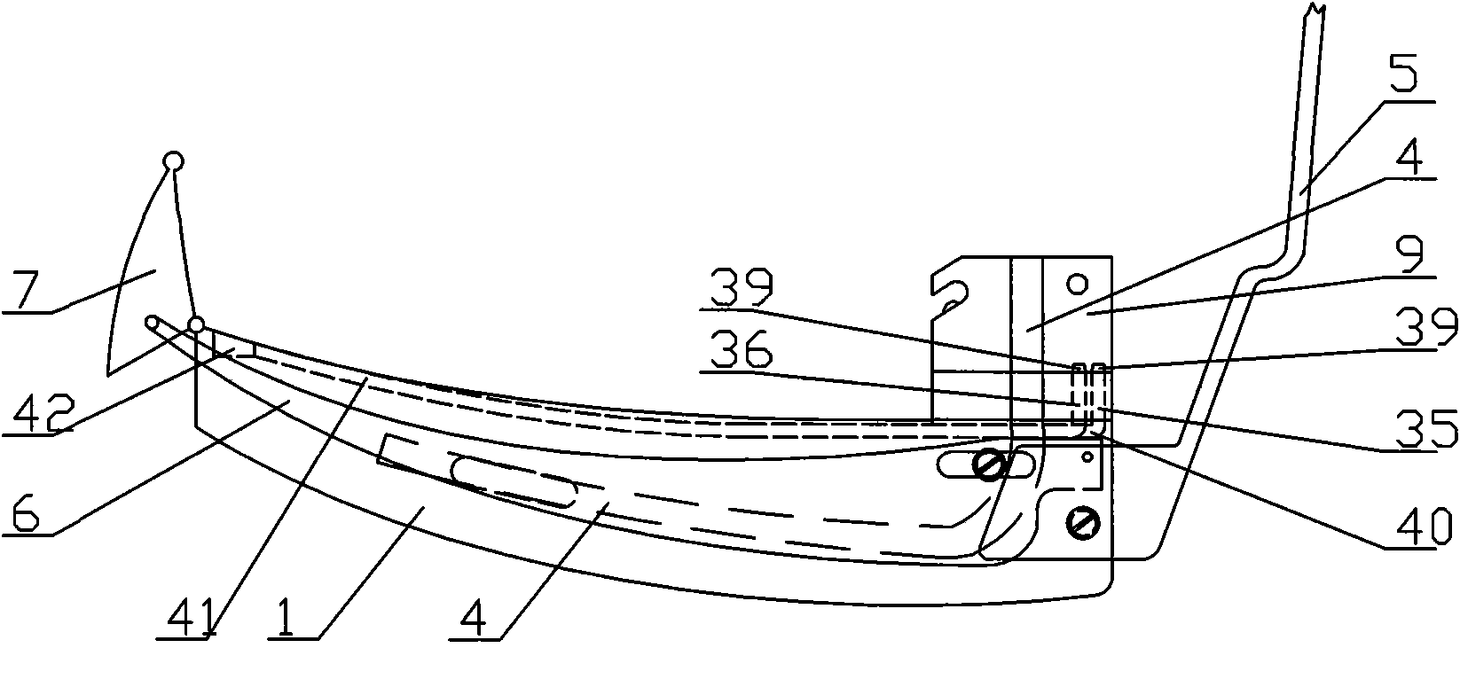 Hook laryngoscope for difficult injection intubatton