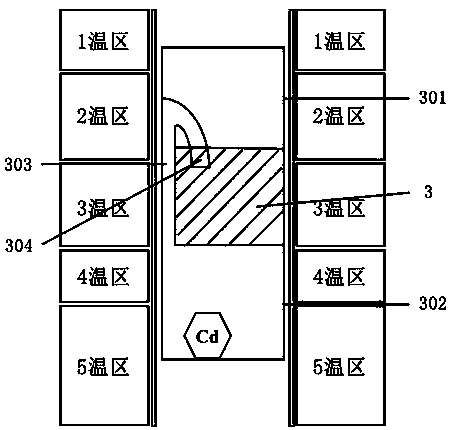 CdGeAs2 single-crystal growing method capable of compensating for cadmium element