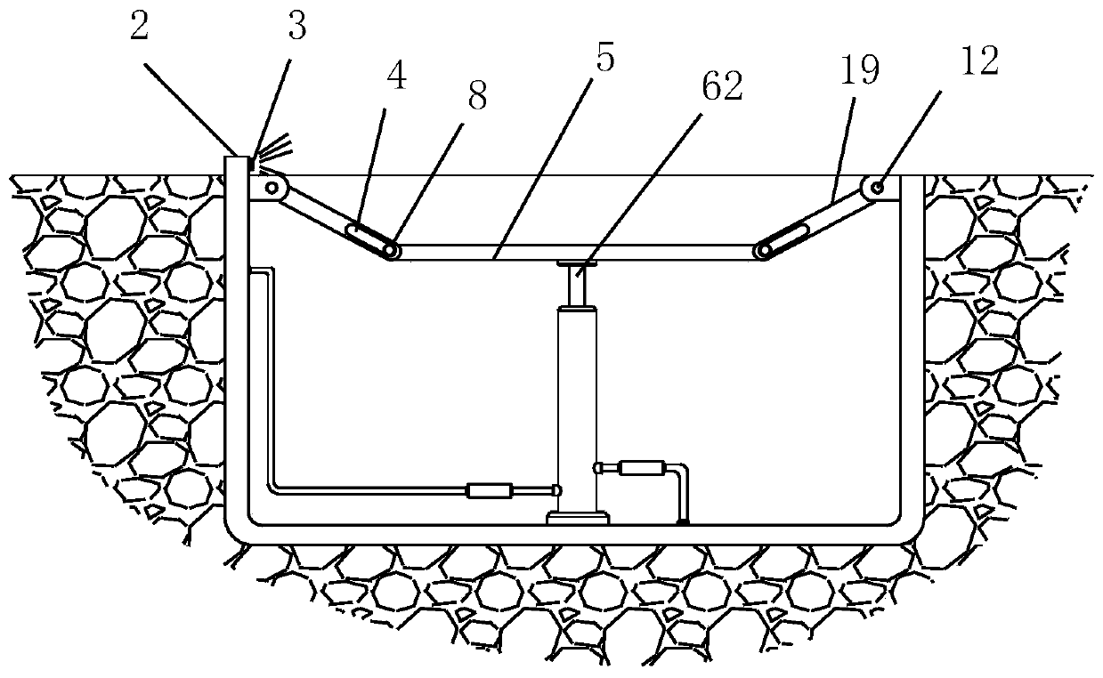 Tunnel road safety structure based on drainage system