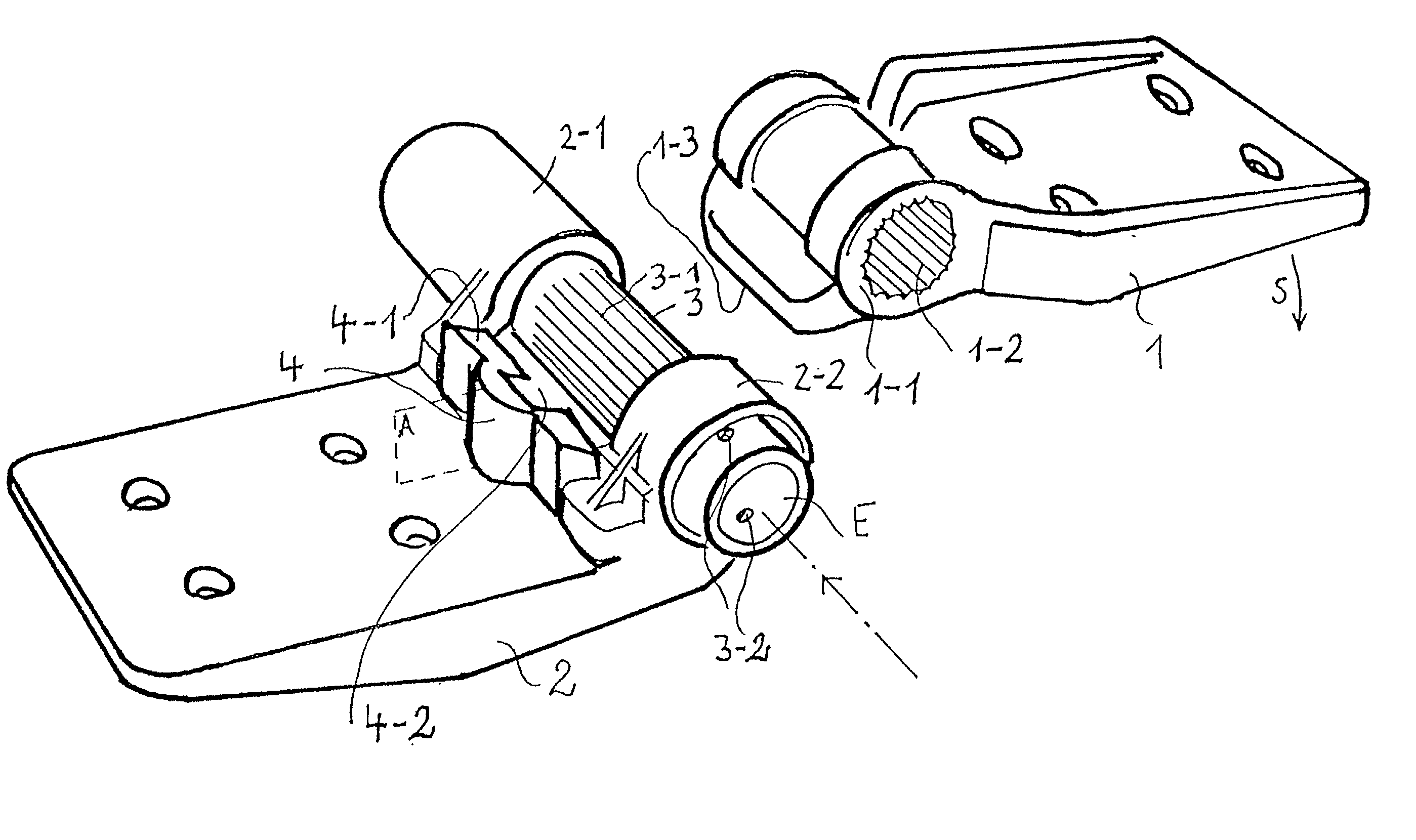 Spring-loaded hinge and damping arrangement, specifically for a spring-loaded hinge