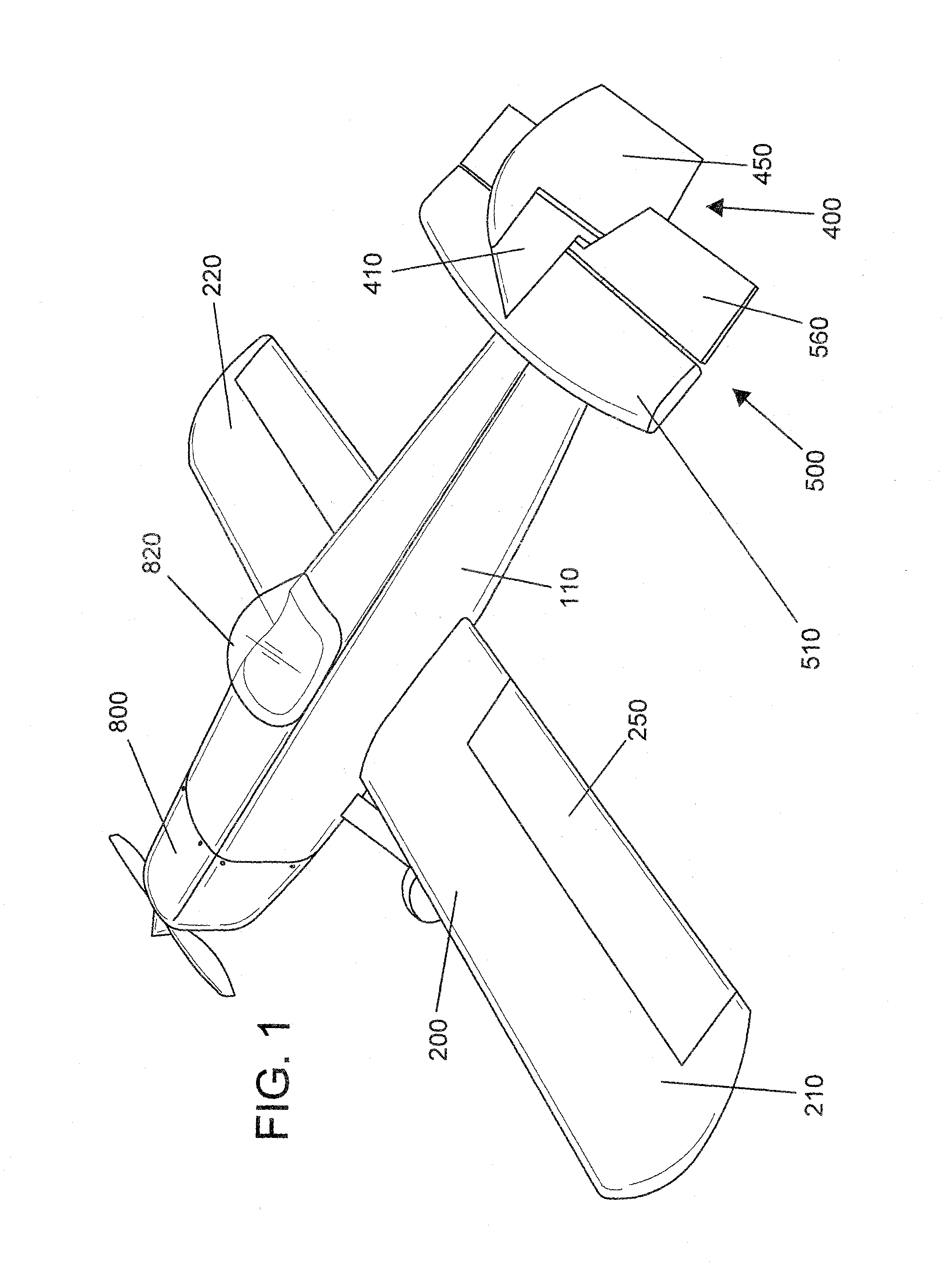 Unitary model airplane component kit