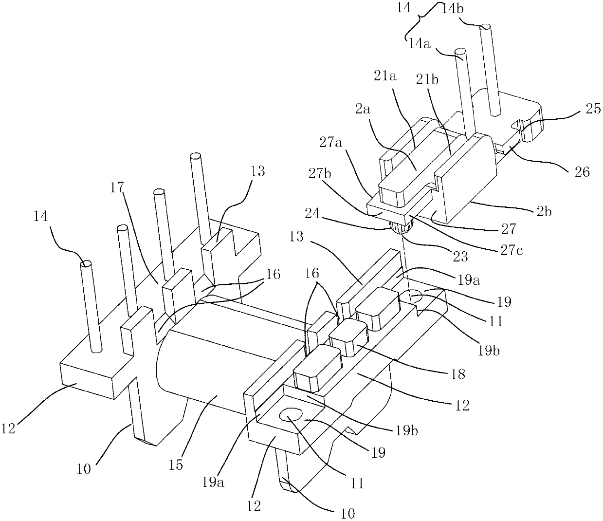 Combined adjustable transformer bobbin and transformer applying same