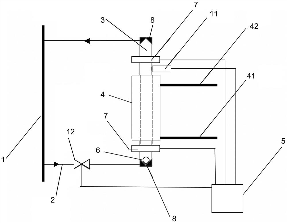 Printing ink viscosity on-line measuring device and method