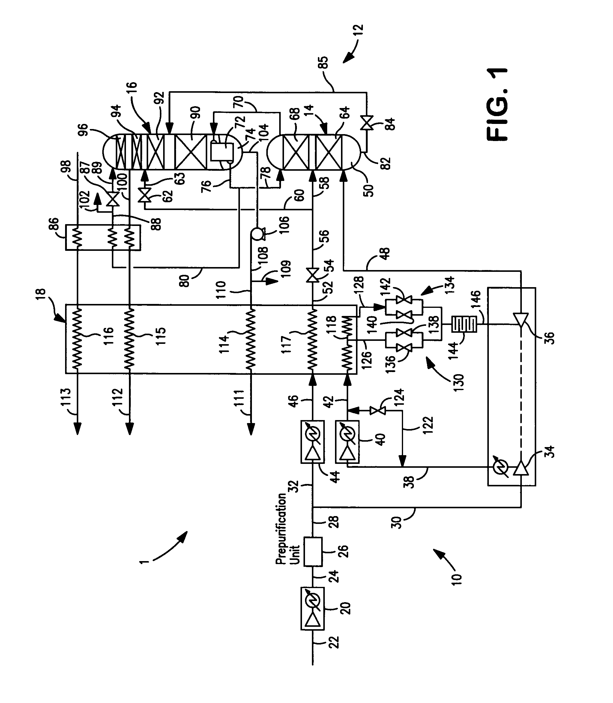 Separation method and apparatus