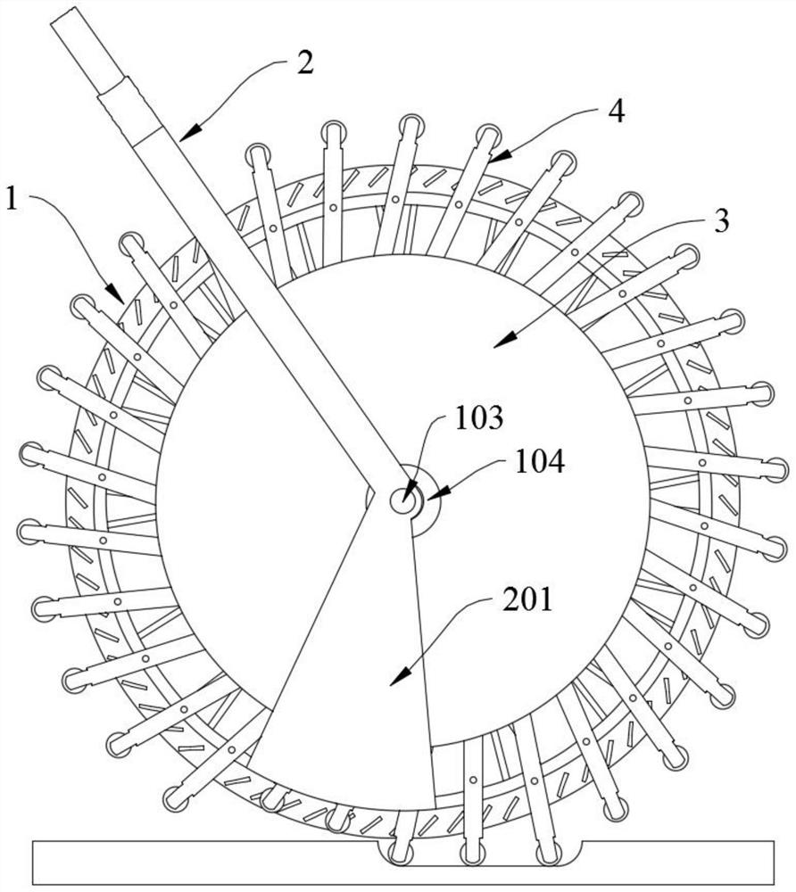 Loading wheel suitable for bumpy road surface