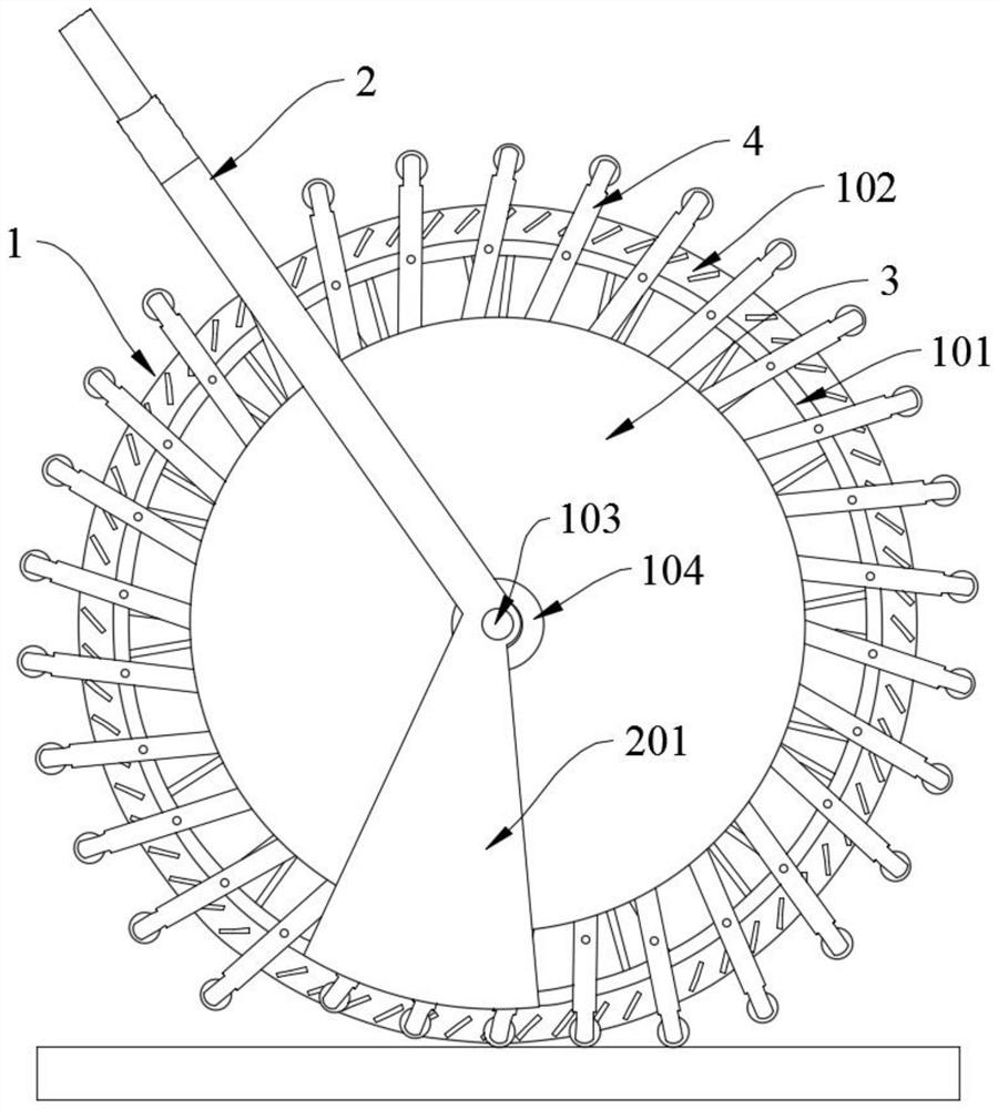 Loading wheel suitable for bumpy road surface