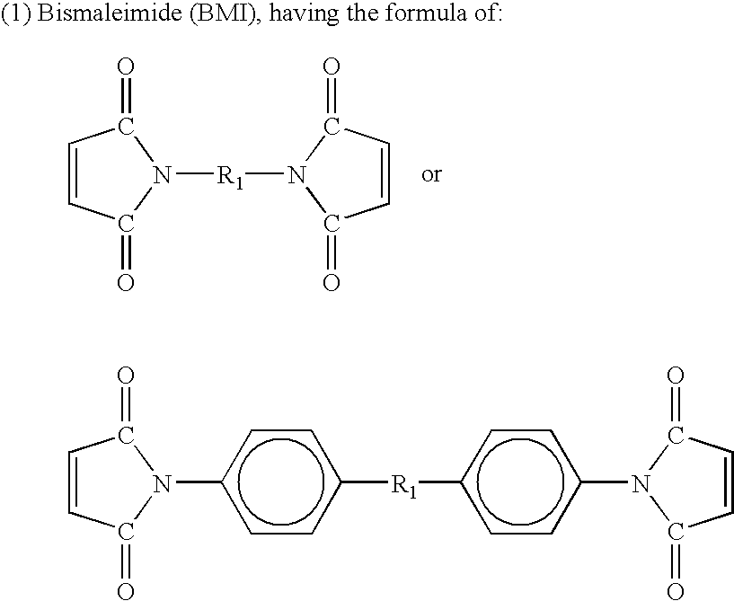 Composition of barbituric acid-modified BMI and PPE chain-broken in phenol resin