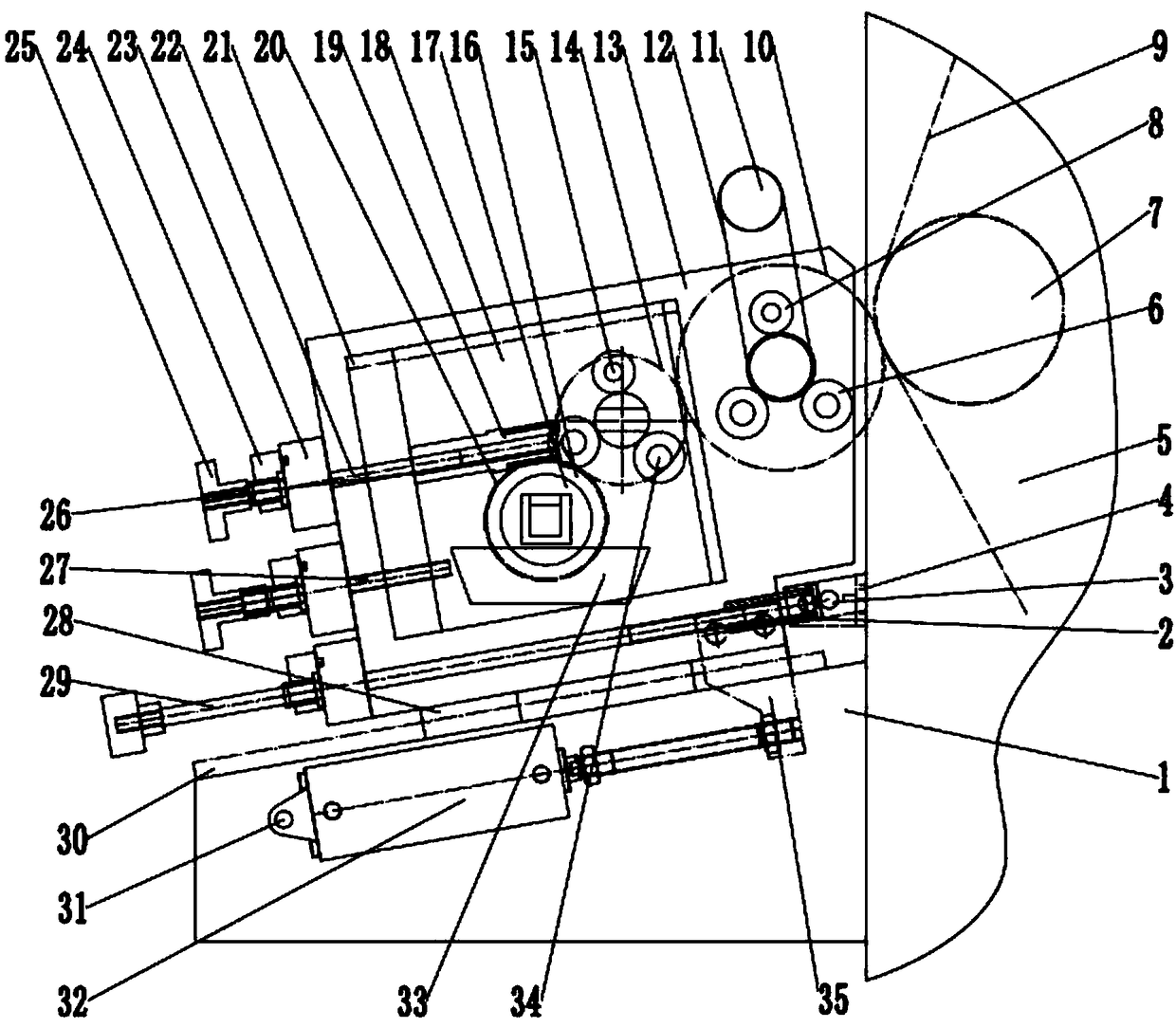 A box type flexographic printing unit