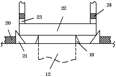 Aluminum profile punching device and punching method thereof