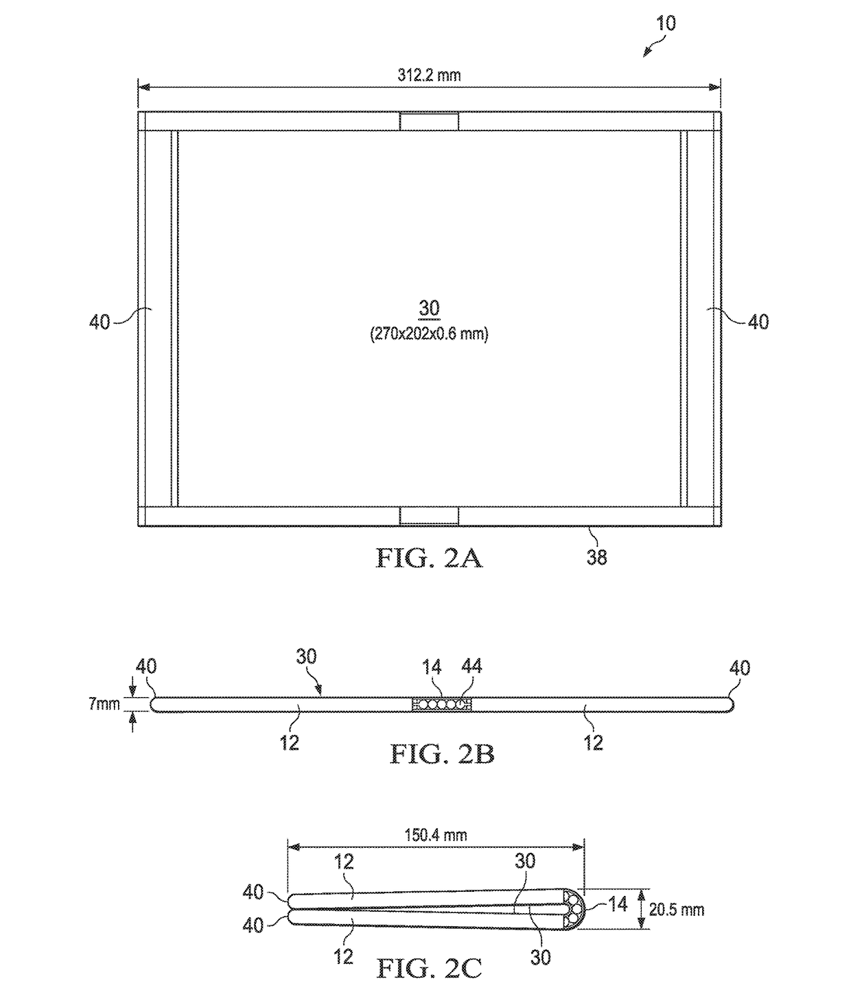 Flexible information handling system display sliding frame