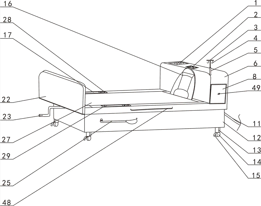 A multi-functional integrated obstetrics and gynecology bed for pregnant women