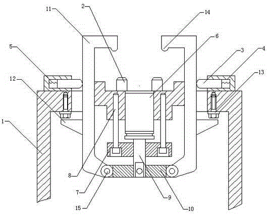 Clamping device for steel plate of case for computer