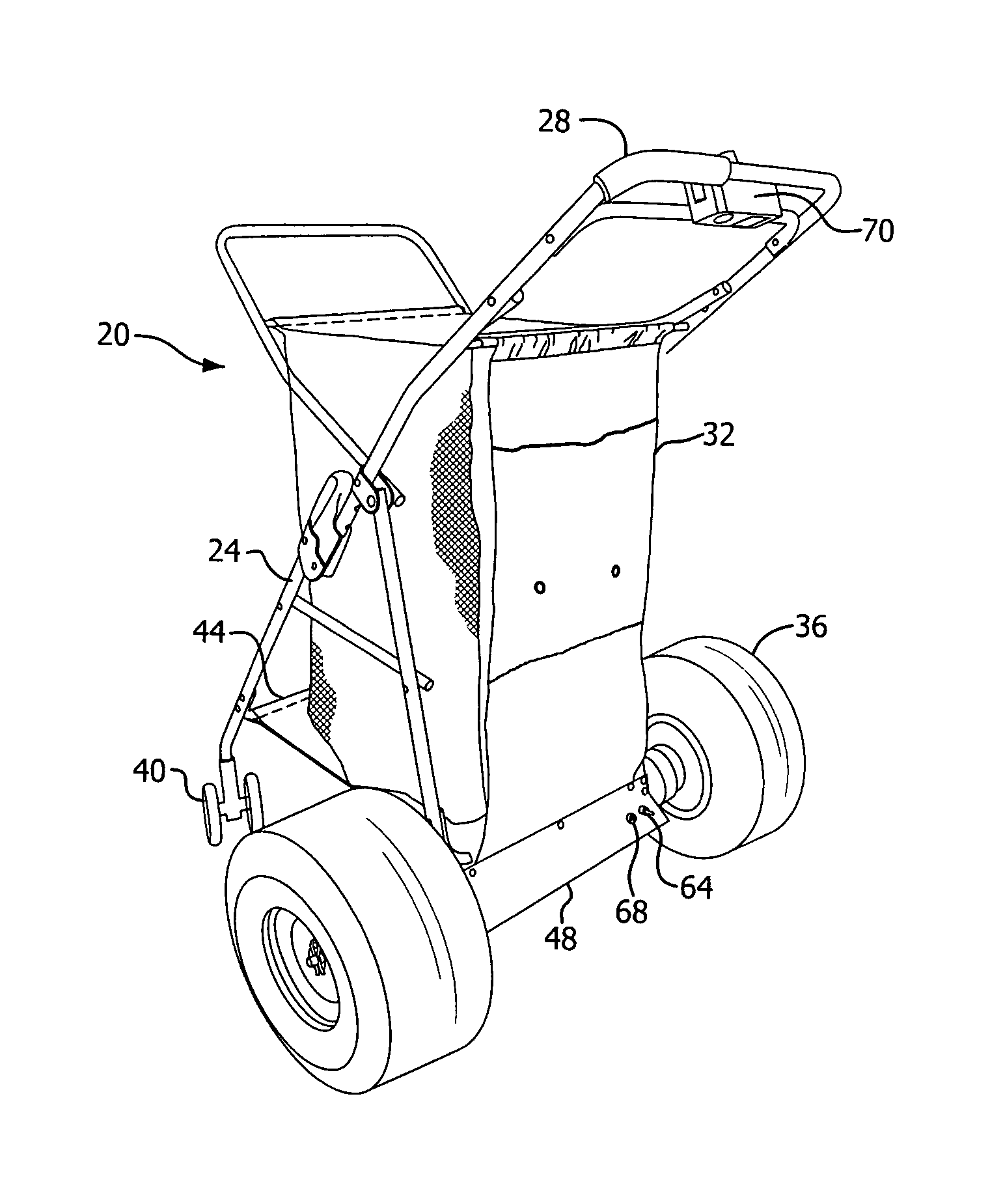 Motorized beach cart