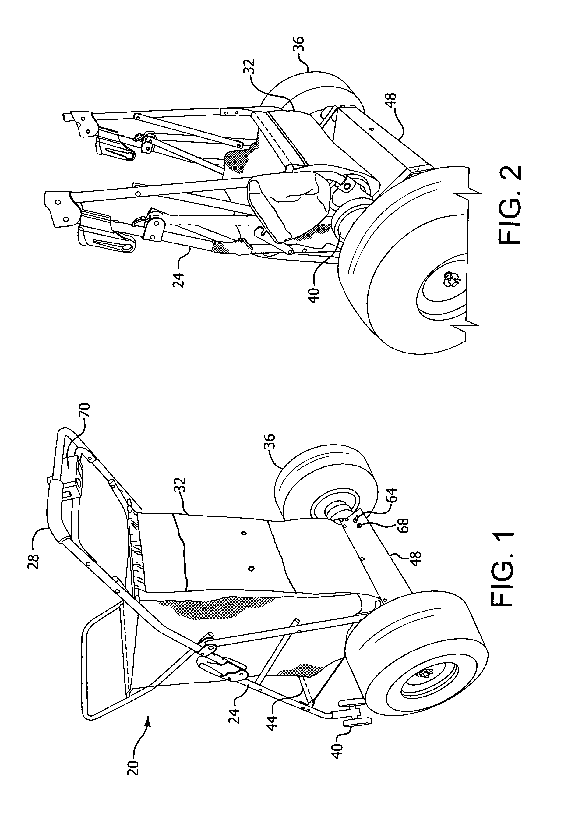 Motorized beach cart