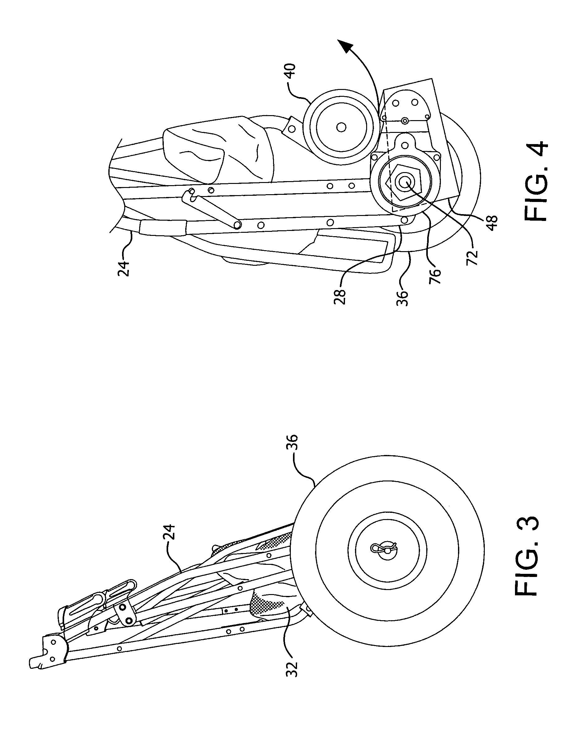 Motorized beach cart