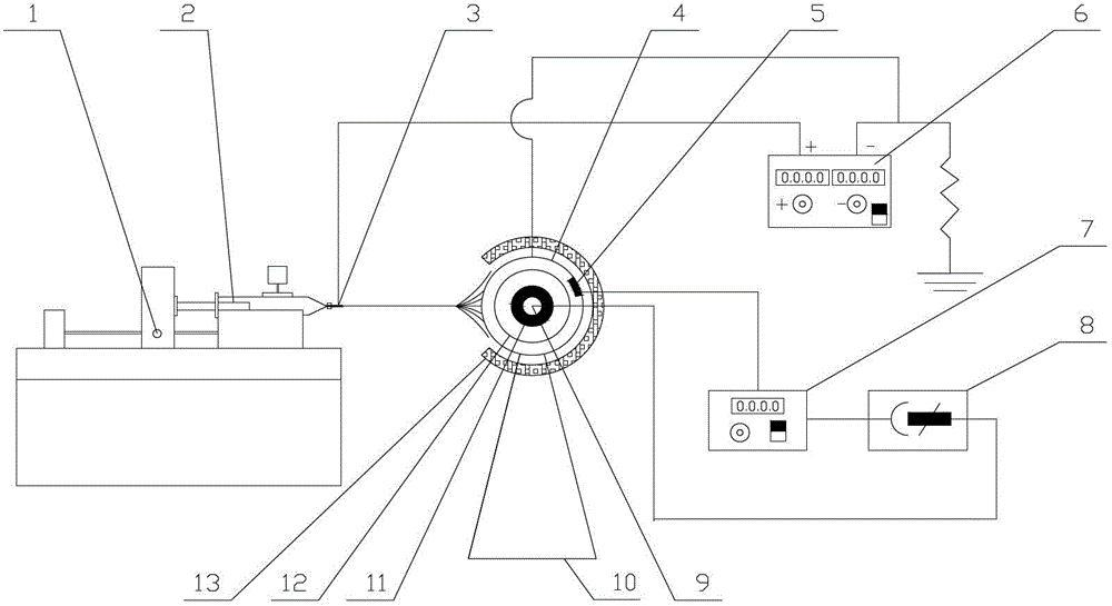 Electrospinning nanofiber membrane preparing device with heating function