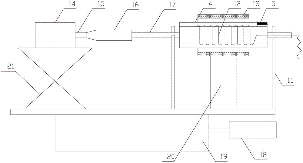 Electrospinning nanofiber membrane preparing device with heating function