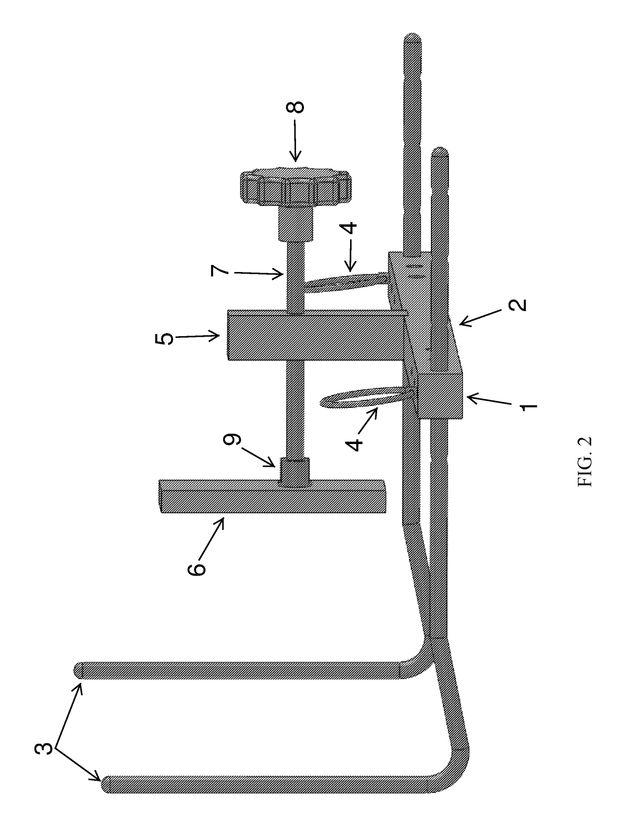 Knee adjustment device