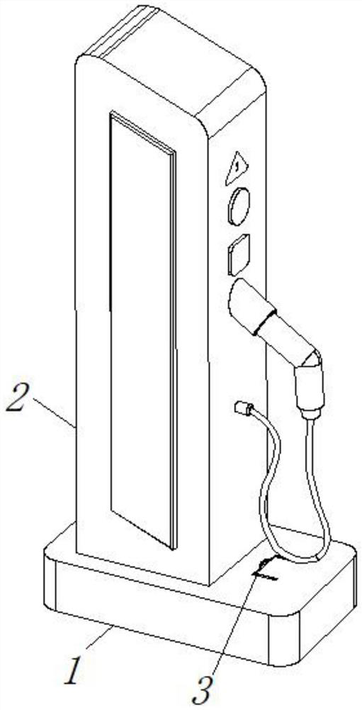 Movable electric vehicle charging pile for new energy electric vehicle