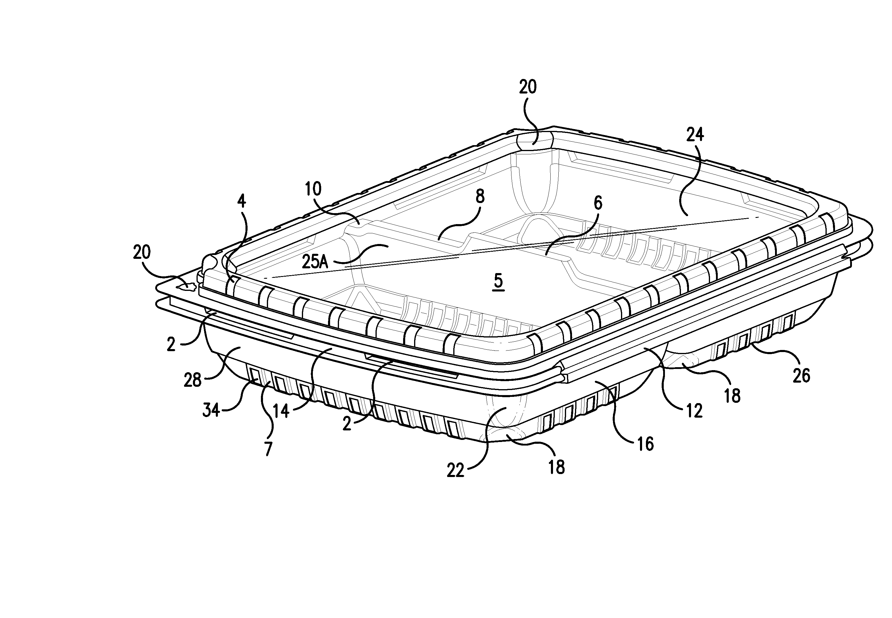 Clamshell raspberry container