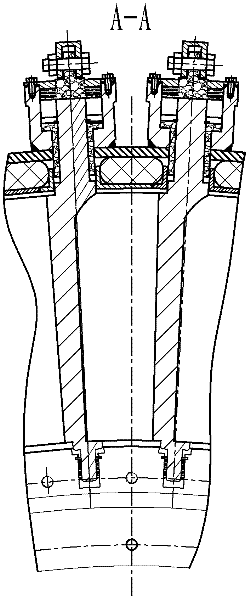 Adjustable guide vane system of gas turbine power turbine