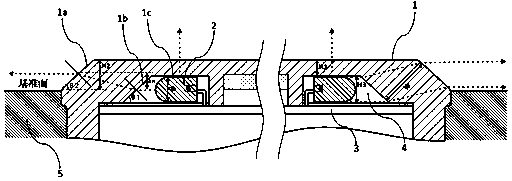 LED light-emitting structure and light-emitting spike with same