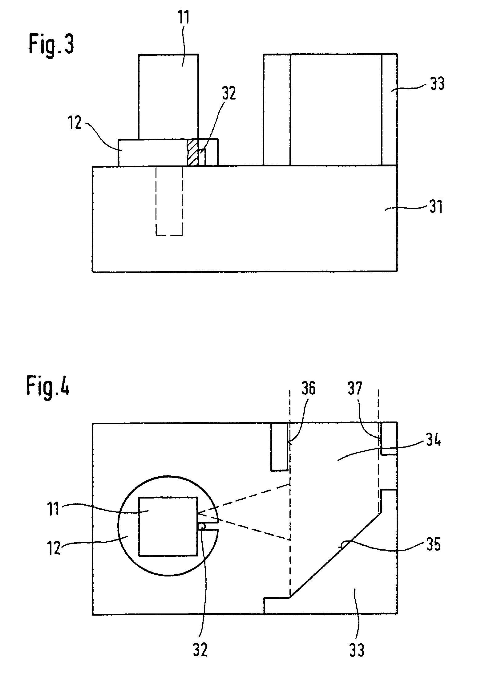 Measuring device for a model and machining device equipped with the same