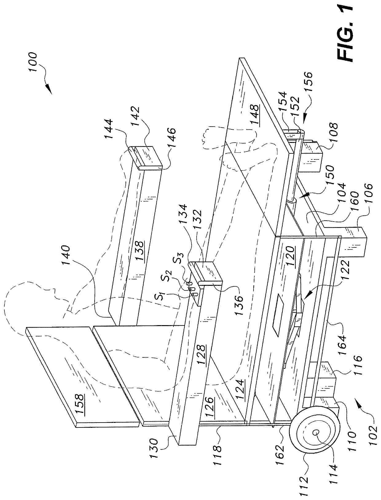 Sitting to standing lift chair