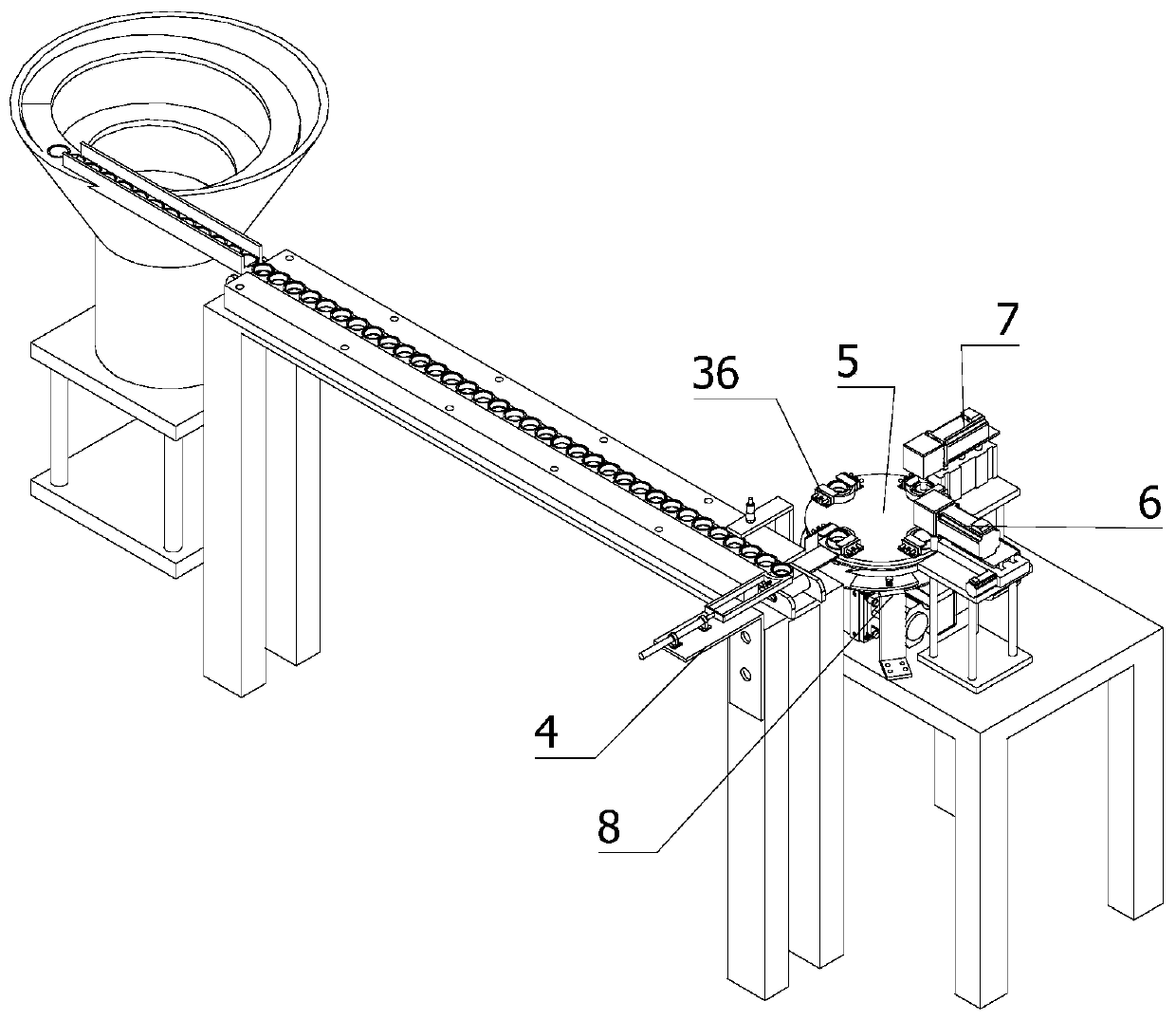 Automatic machining equipment for bearing outer ring