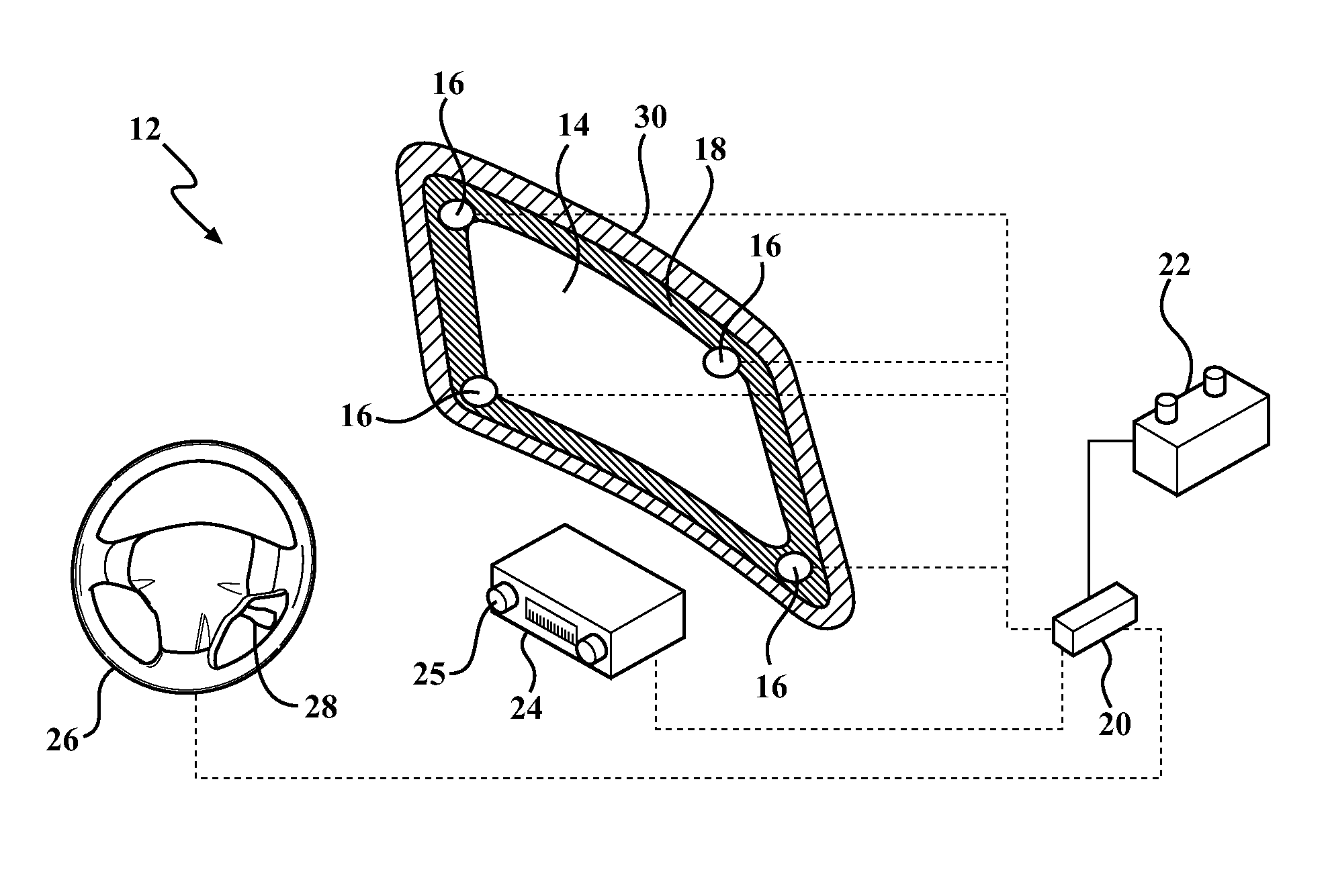 Acoustical and rain clearing window assembly for a vehicle