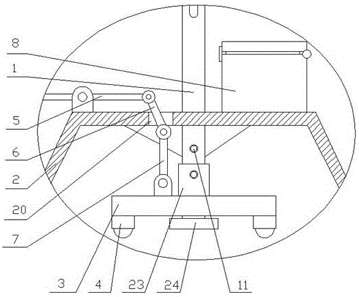 Special supporting arm device for neurosurgical operation