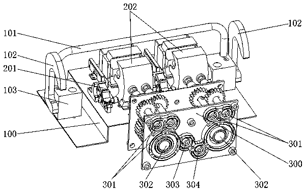 High-efficiency distribution network branch wiring live-line robot