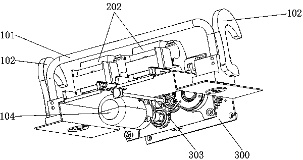 High-efficiency distribution network branch wiring live-line robot