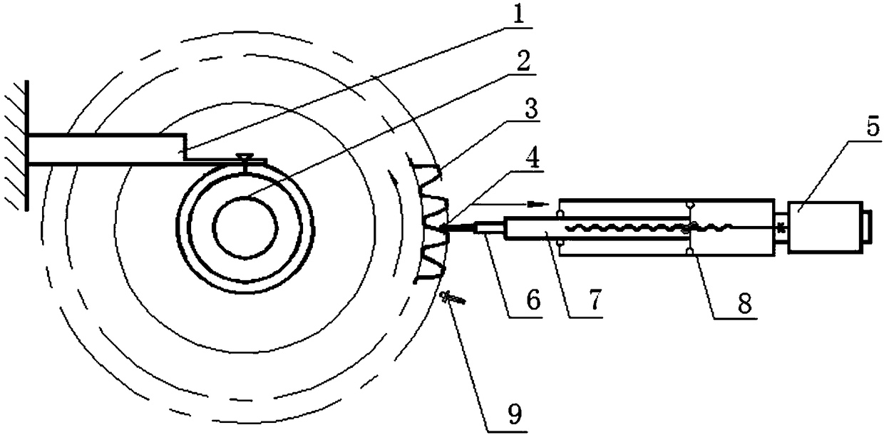 Gear tooth profile error detecting device