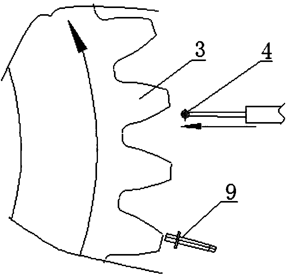 Gear tooth profile error detecting device