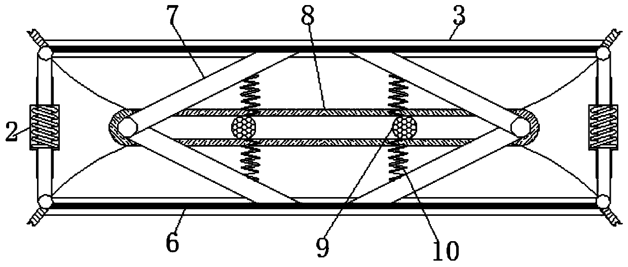 Rubber damper for train for reducing rubber deformation