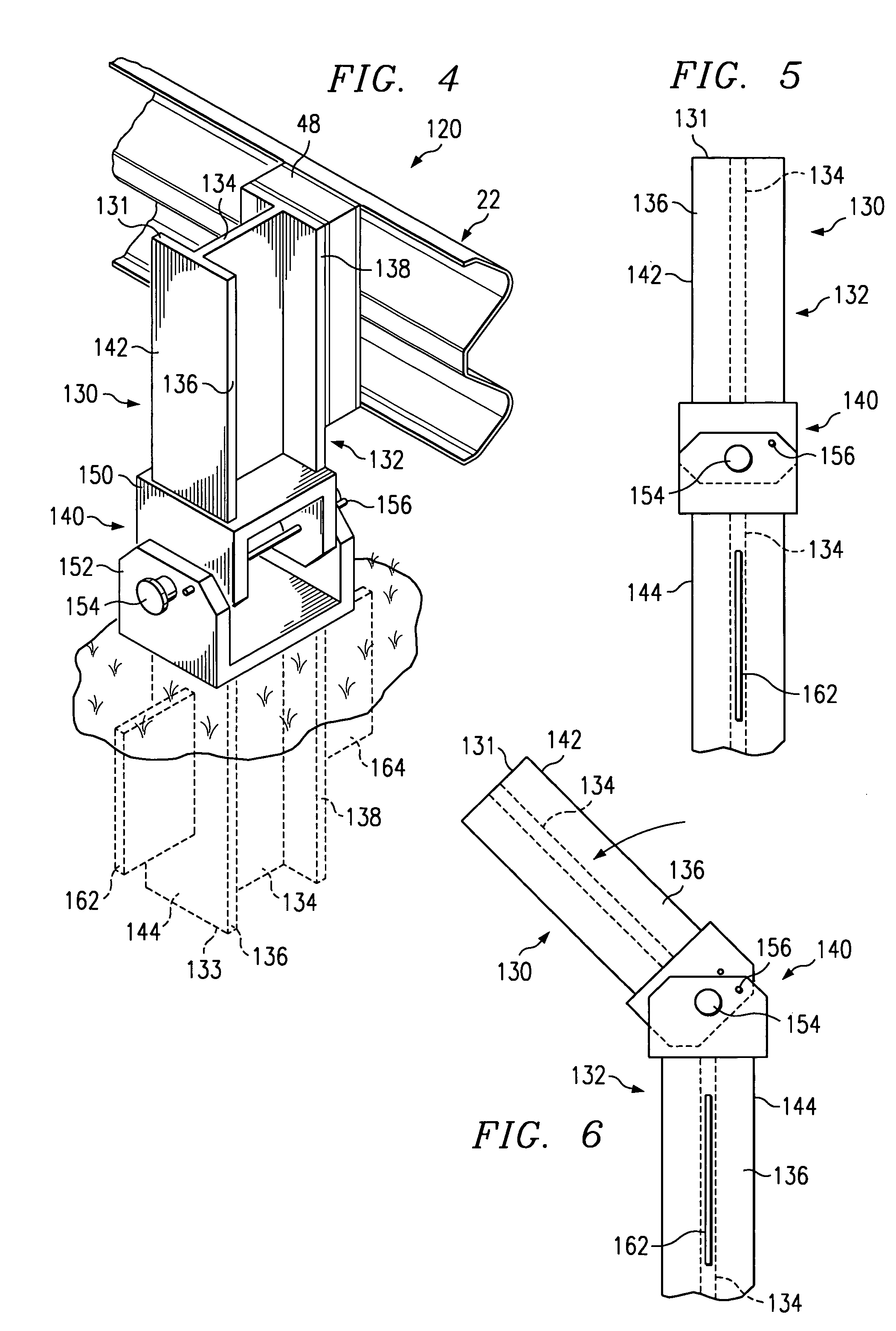 Breakaway support post for highway guardrail end treatments