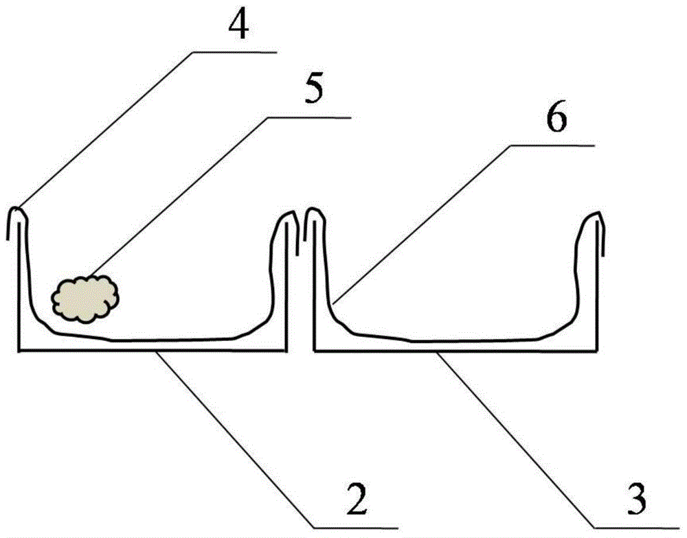 Portable box-type squatting pan for separating urine and feces and using method thereof