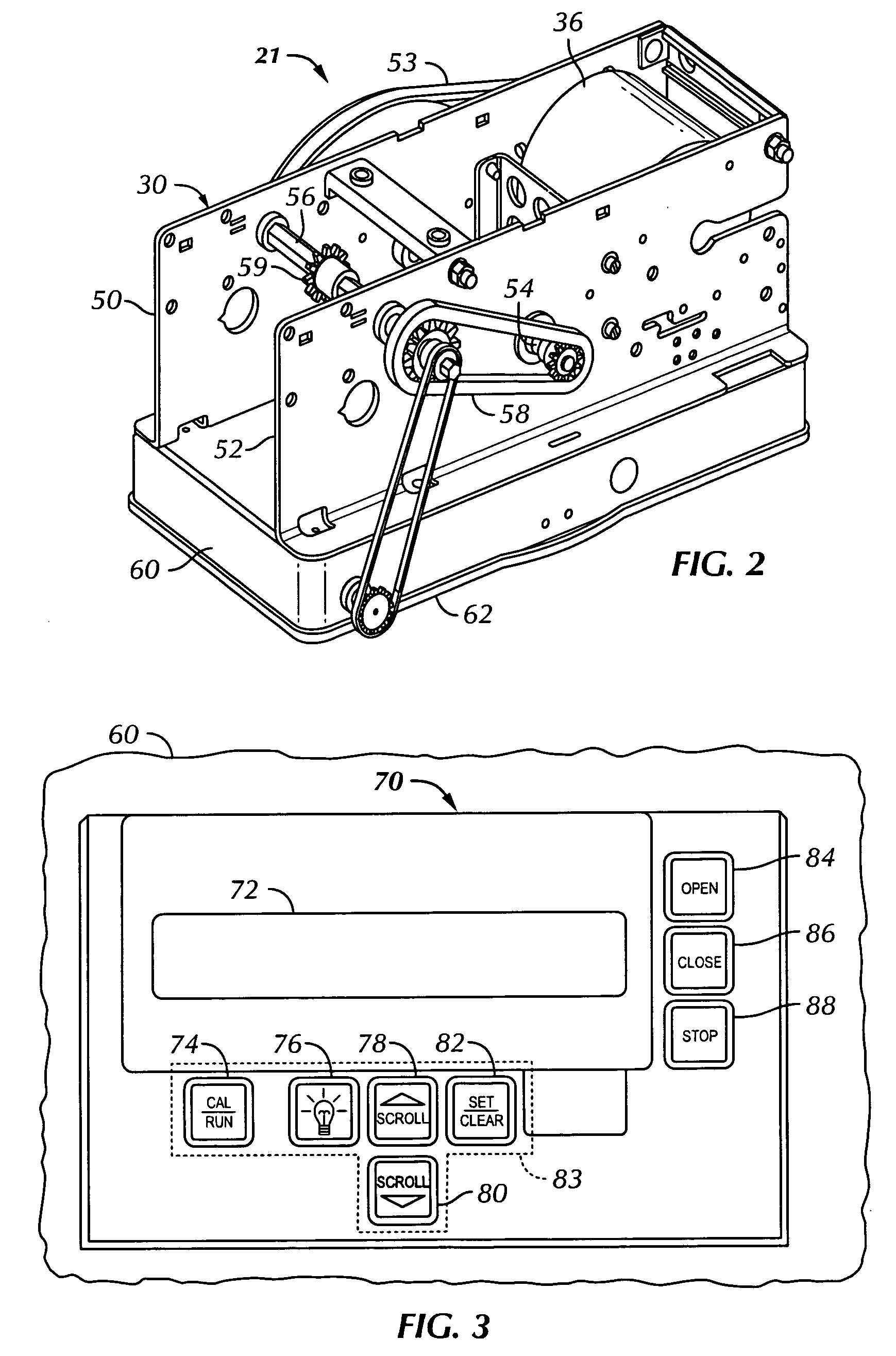 Calibration and setup unit for barrier operator control system